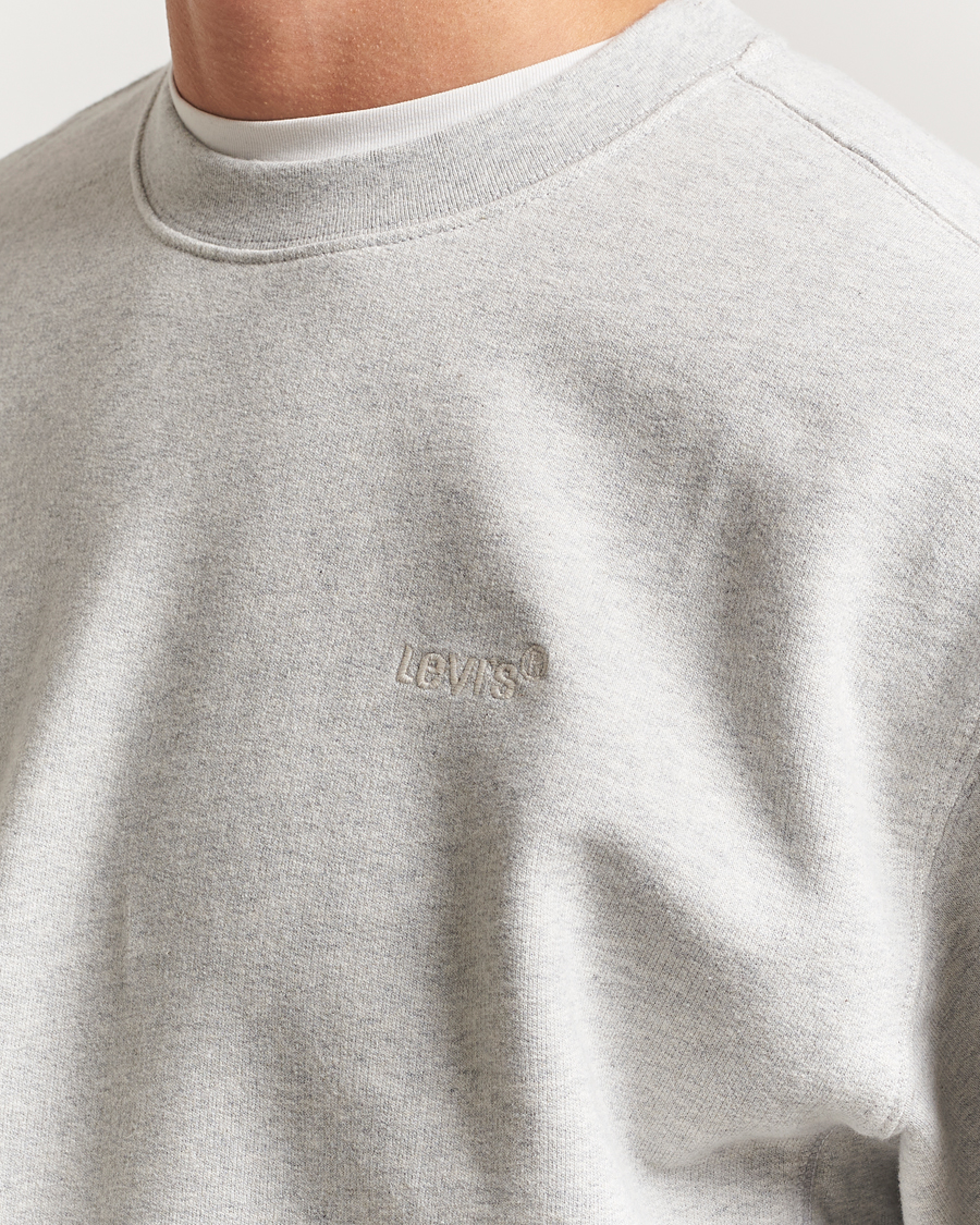 Mies | Puserot | Levi's | Authentic Crew Neck Sweatshirt Light Grey Heather