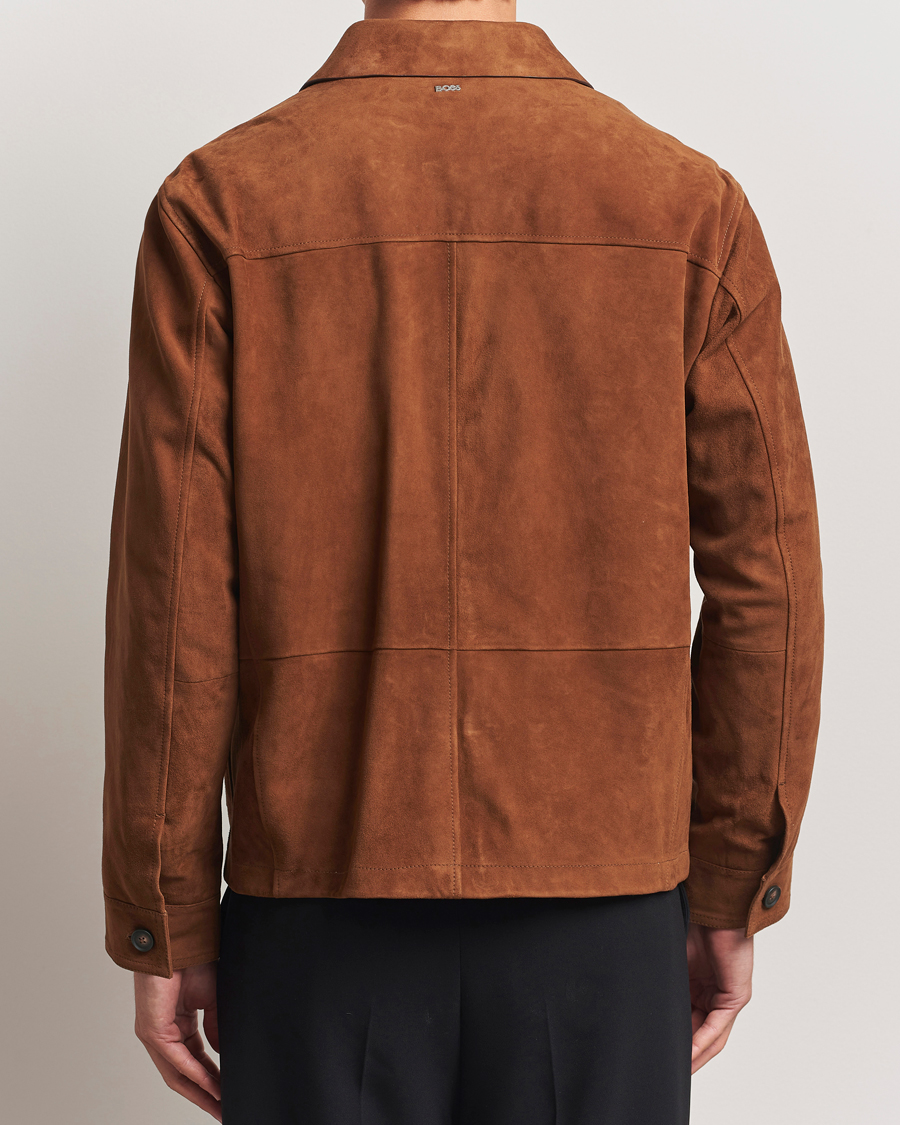 Mies | Takit | BOSS BLACK | Markuedo Suede Jacket Medium Brown