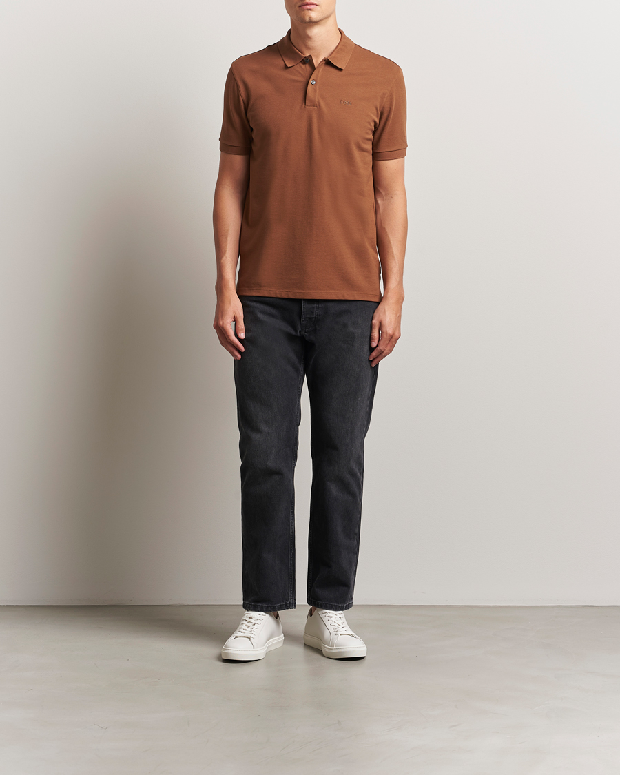 Mies | Pikeet | BOSS BLACK | Pallas Polo Medium Brown