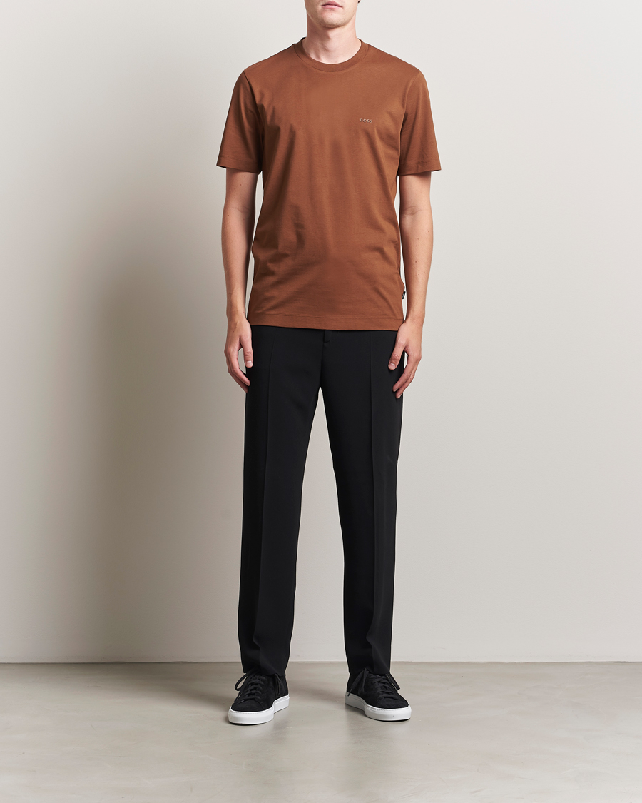 Mies | T-paidat | BOSS BLACK | Thompson Crew Neck T-Shirt Medium Brown
