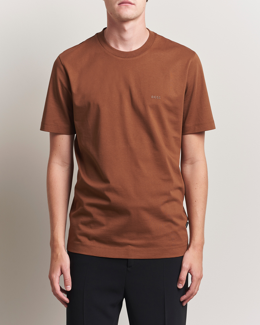 Mies | T-paidat | BOSS BLACK | Thompson Crew Neck T-Shirt Medium Brown