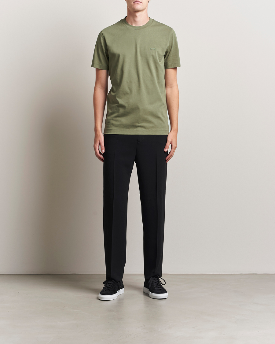 Mies | T-paidat | BOSS BLACK | Thompson Crew Neck T-Shirt Medium Green