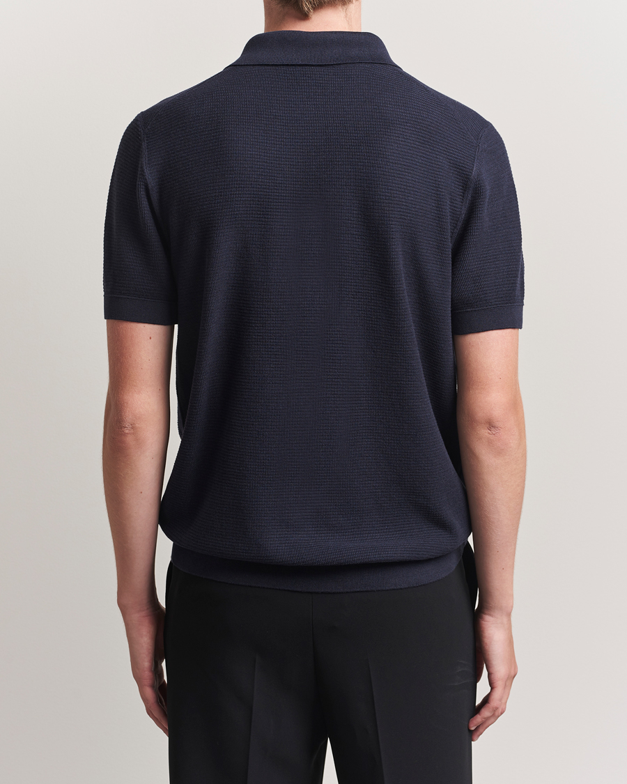 Mies | Pikeet | BOSS BLACK | Lanotti Knitted Polo Dark Blue
