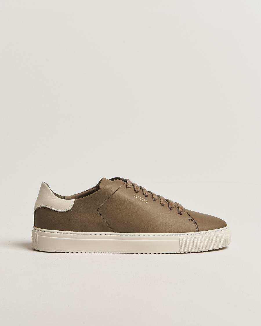 Mies | Axel Arigato Clean 90 Nubuck Sneaker Dark Green/Light Beige | Axel Arigato | Clean 90 Nubuck Sneaker Dark Green/Light Beige