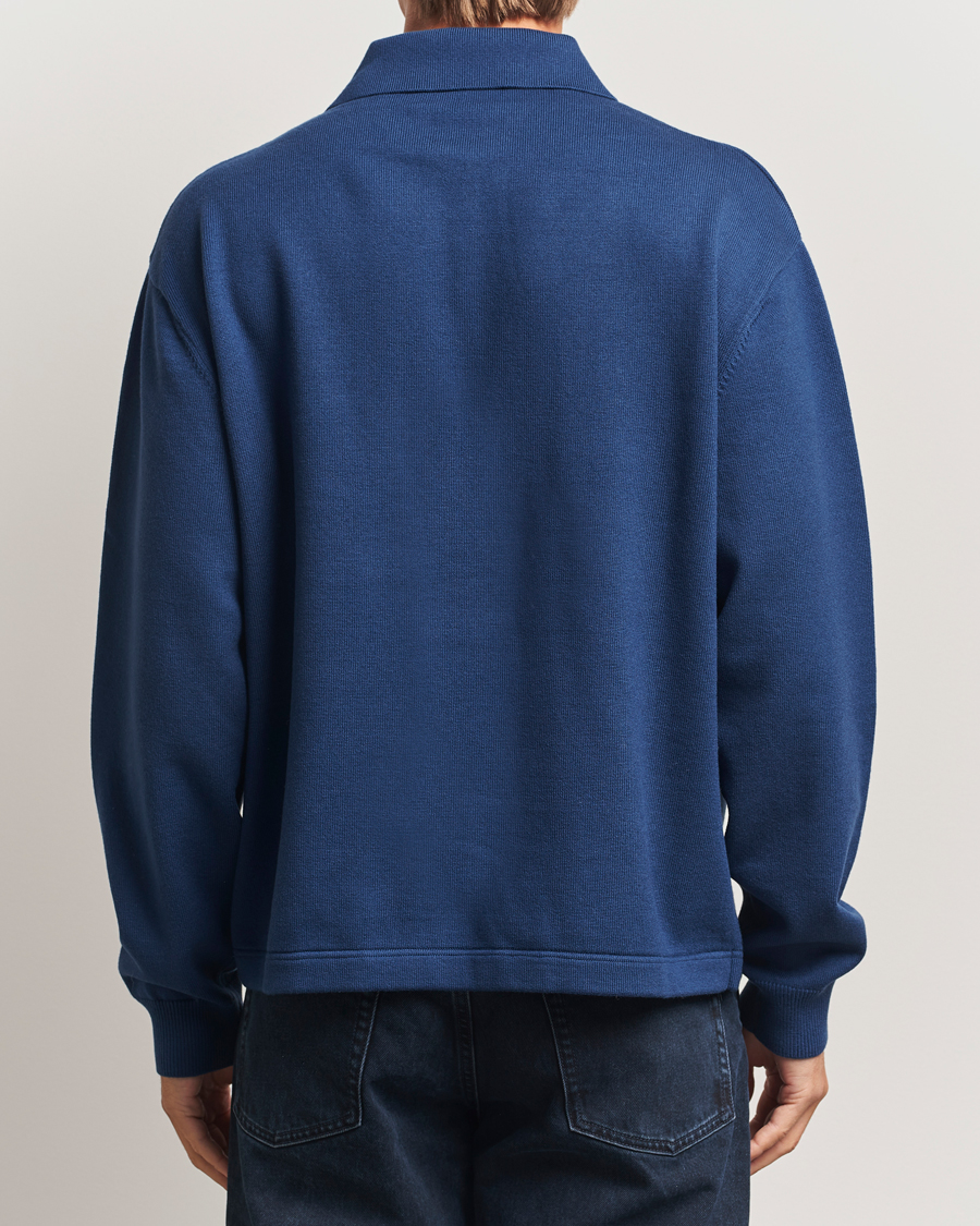 Mies | Puserot | Axel Arigato | Frey Wool/Cotton Knitted Polo Navy