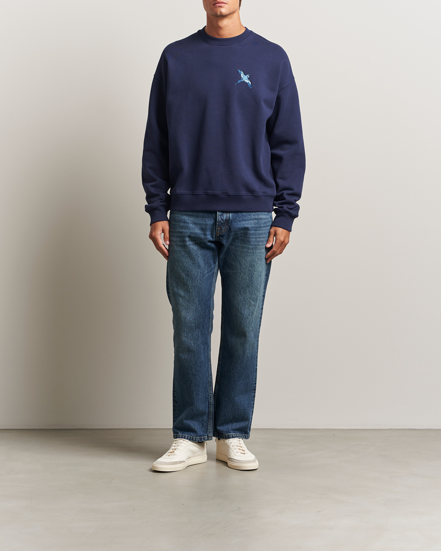 Mies | Puserot | Axel Arigato | Micro Bee Bird Sweatshirt Navy