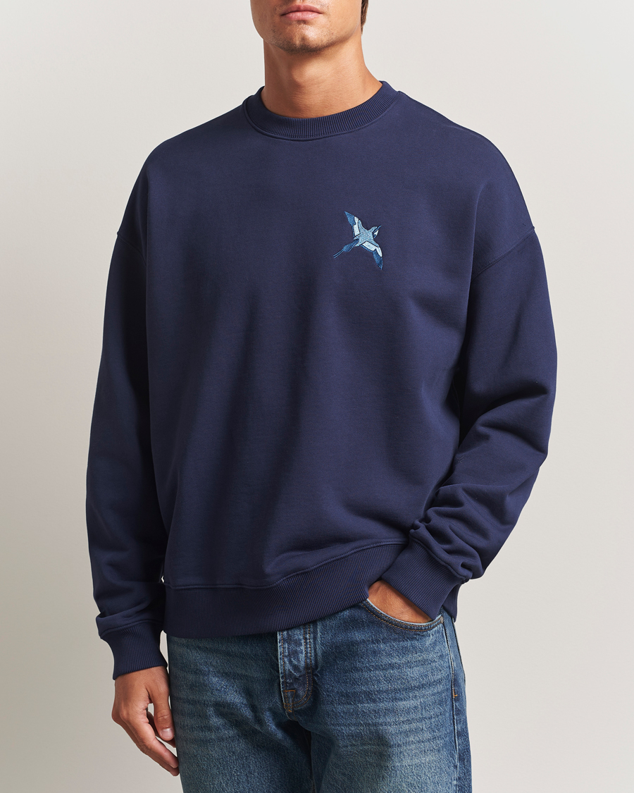 Mies | Puserot | Axel Arigato | Micro Bee Bird Sweatshirt Navy