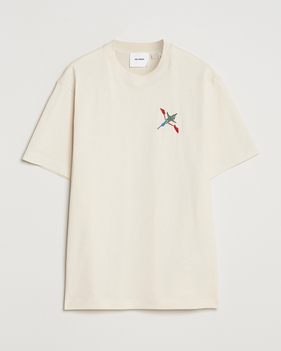 Mies | T-paidat | Axel Arigato | Micro Bee Bird T-Shirt Pale Beige
