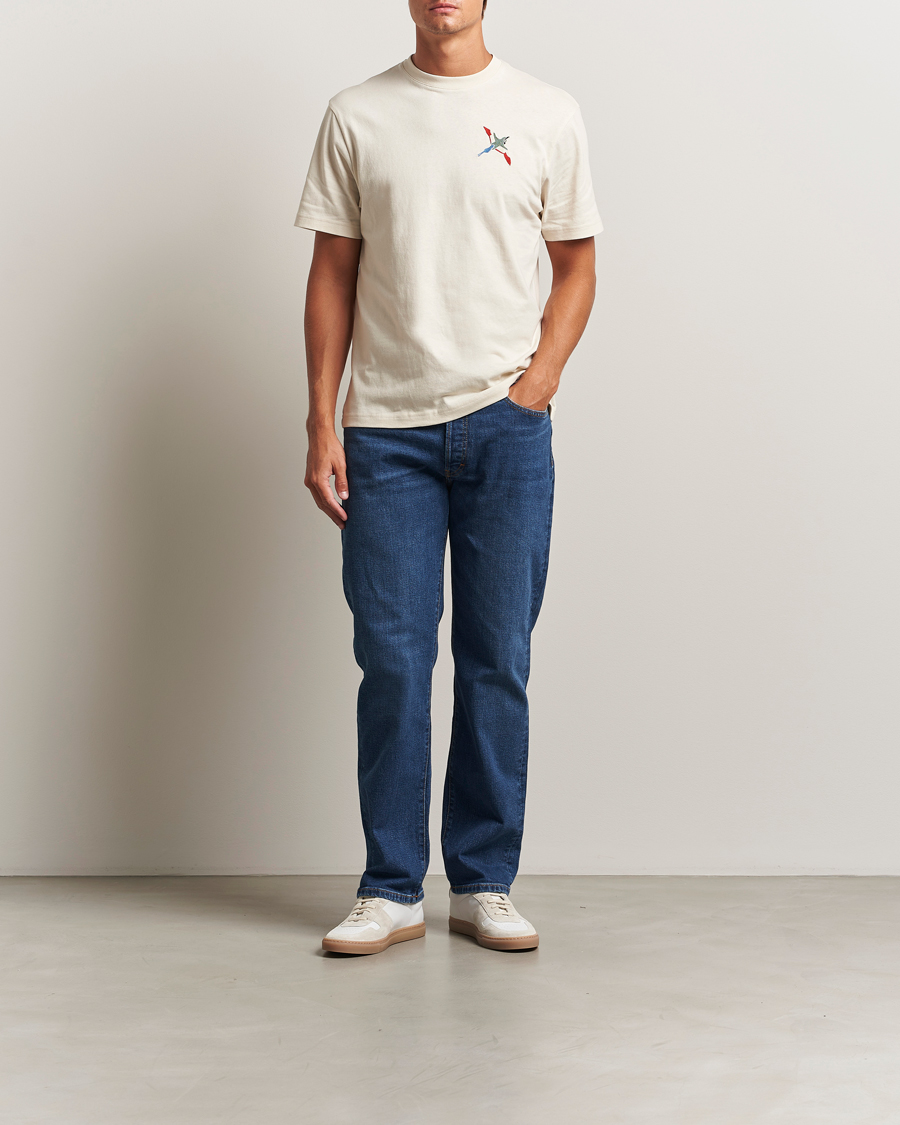 Mies | T-paidat | Axel Arigato | Micro Bee Bird T-Shirt Pale Beige