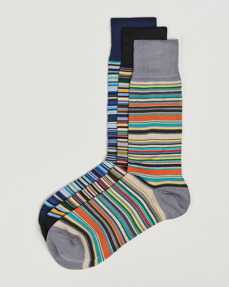 Mies | Alusvaatteet | Paul Smith | Paul Smith3-Pack Signature Striped SocksMulti