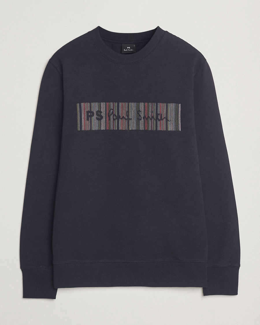 Mies | Puserot | PS Paul Smith | Striped Crew Neck Sweatshirt Navy