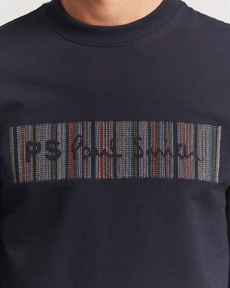 Mies | Puserot | PS Paul Smith | Striped Crew Neck Sweatshirt Navy