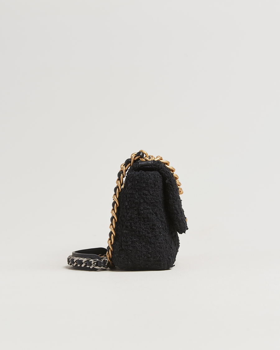 Mies | Chanel Pre-Owned Chanel 19 Tweed Handbag Black | Chanel Pre-Owned | Chanel 19 Tweed Handbag Black