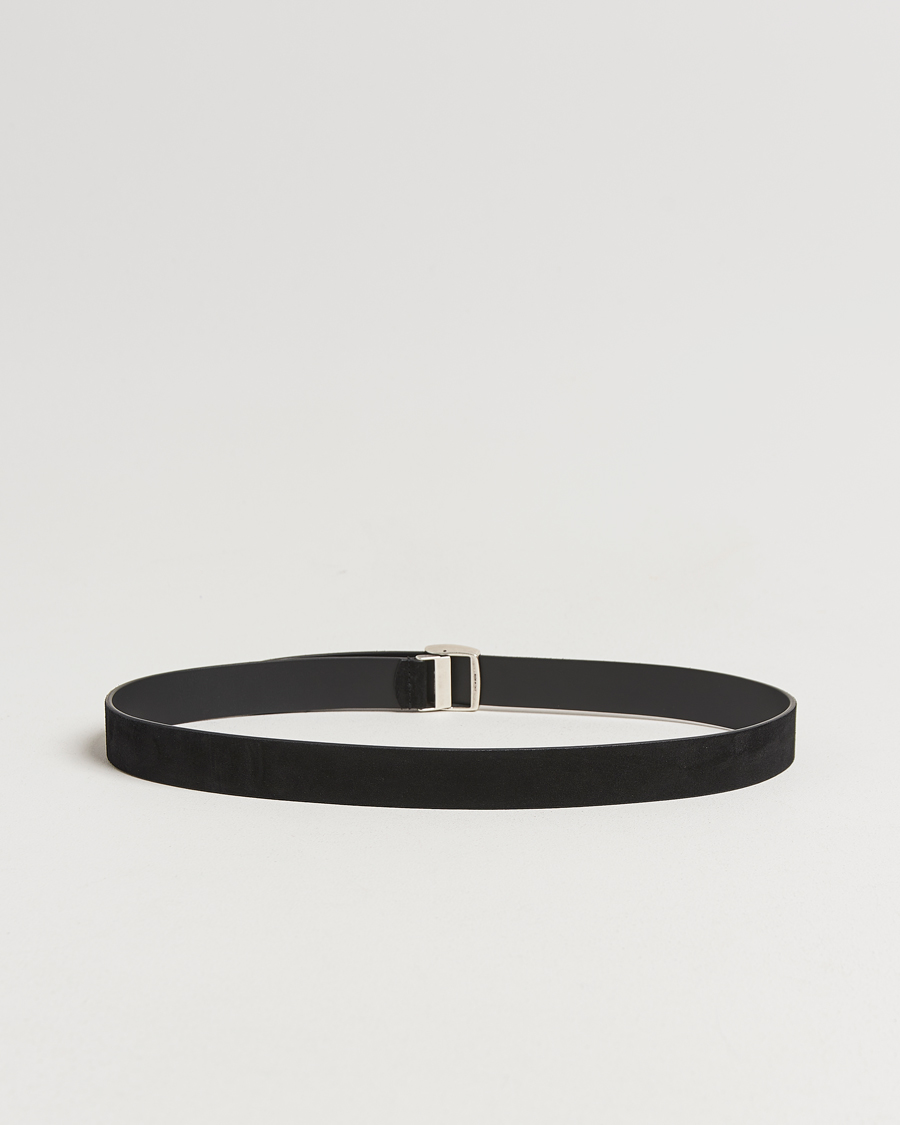 Mies | Vyöt | Anderson's | Suede Buckle Belt 3cm Black