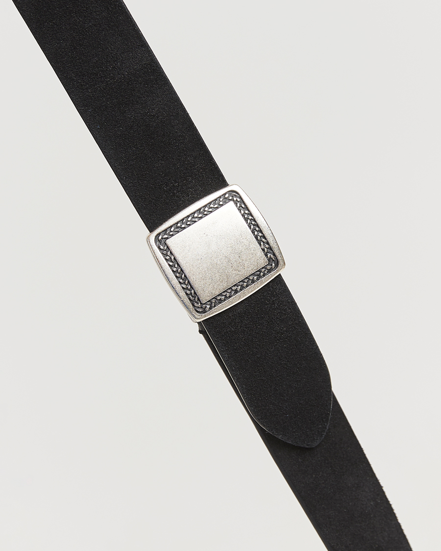 Mies | Vyöt | Anderson's | Suede Buckle Belt 3cm Black