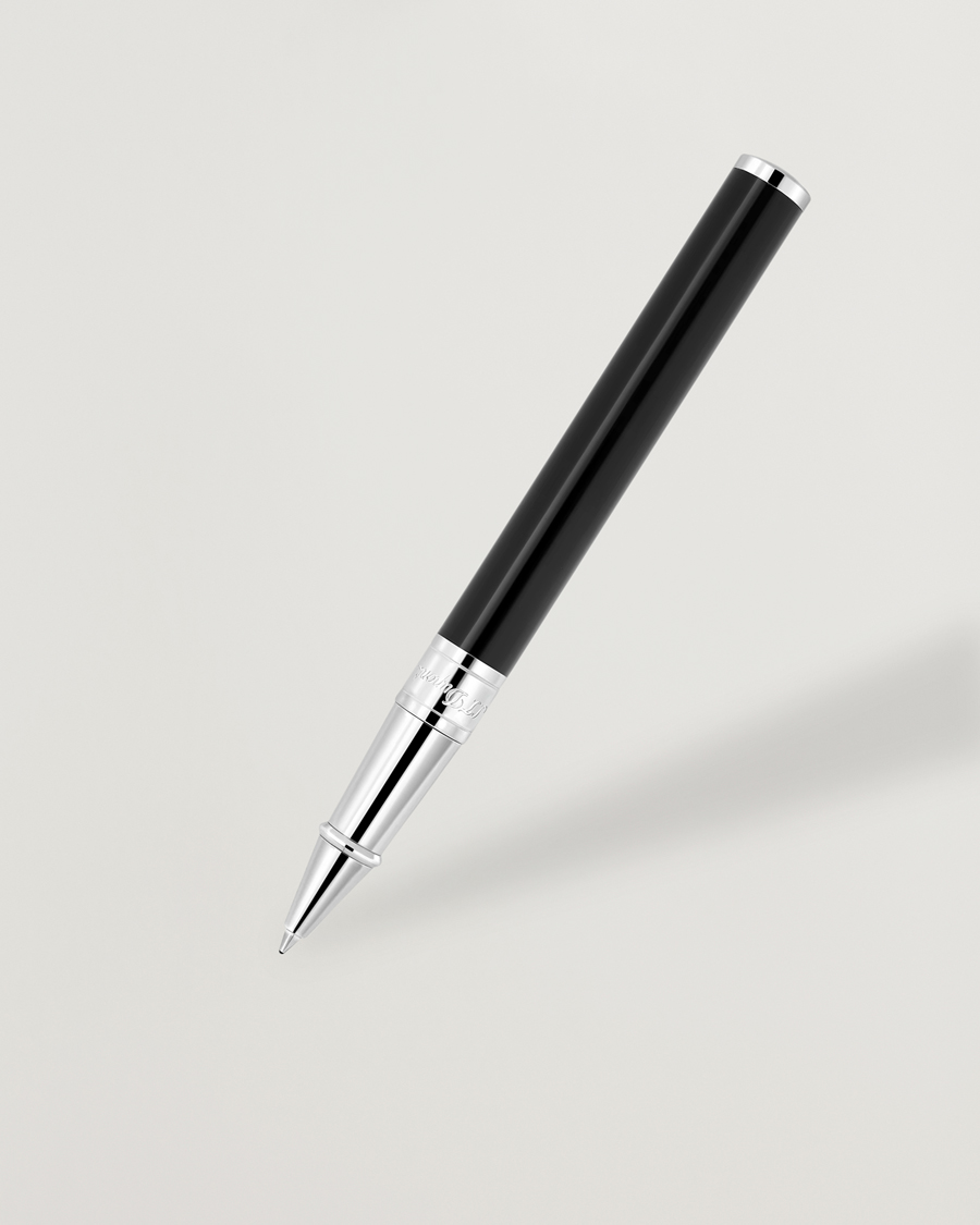 Mies | S.T. Dupont D-Initial Rollerball Pen Black/Chrome | S.T. Dupont | D-Initial Rollerball Pen Black/Chrome