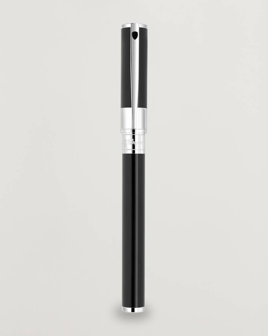 Mies | S.T. Dupont D-Initial Rollerball Pen Black/Chrome | S.T. Dupont | D-Initial Rollerball Pen Black/Chrome