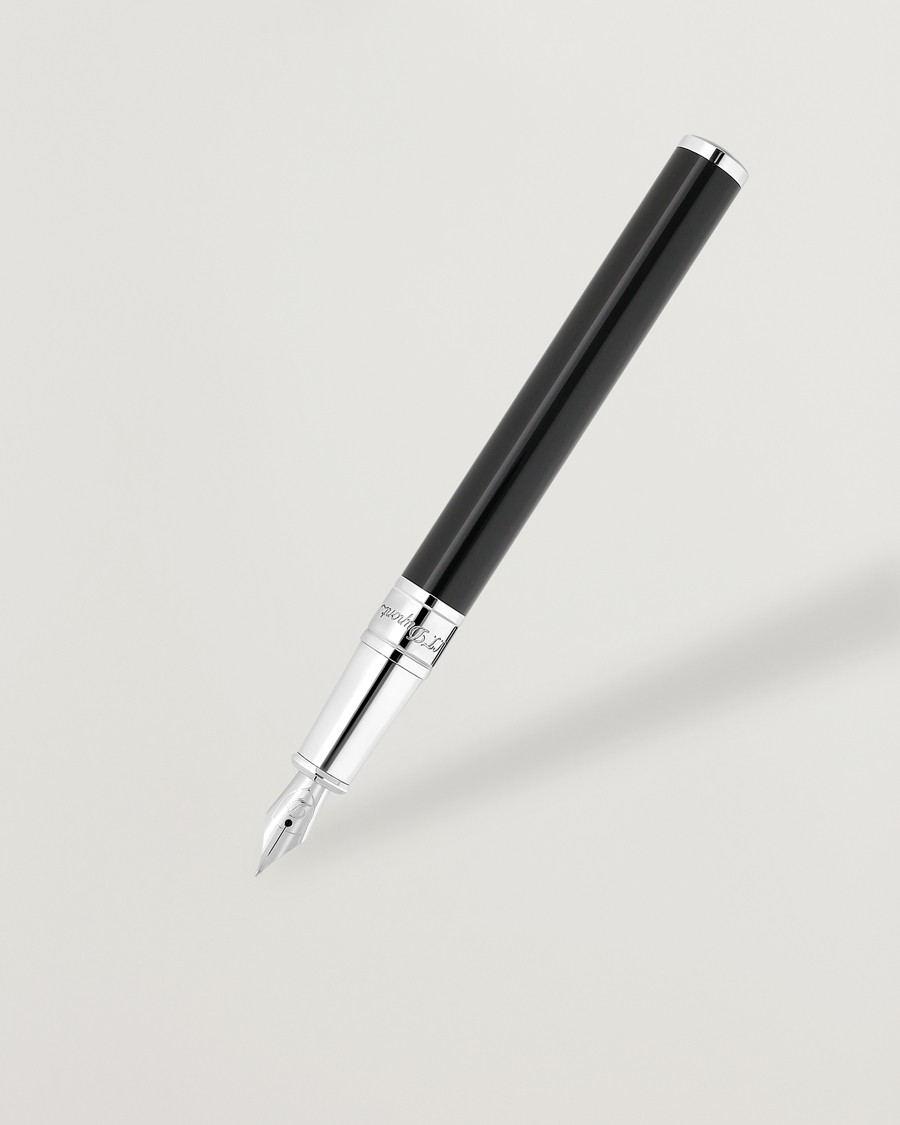 Mies | S.T. Dupont D-Initial Fountain Pen Duo Tone/Chrome | S.T. Dupont | D-Initial Fountain Pen Duo Tone/Chrome