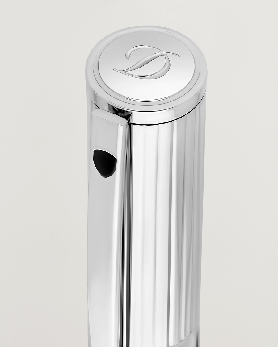 Mies | S.T. Dupont D-Initial Fountain Pen Duo Tone/Chrome | S.T. Dupont | D-Initial Fountain Pen Duo Tone/Chrome