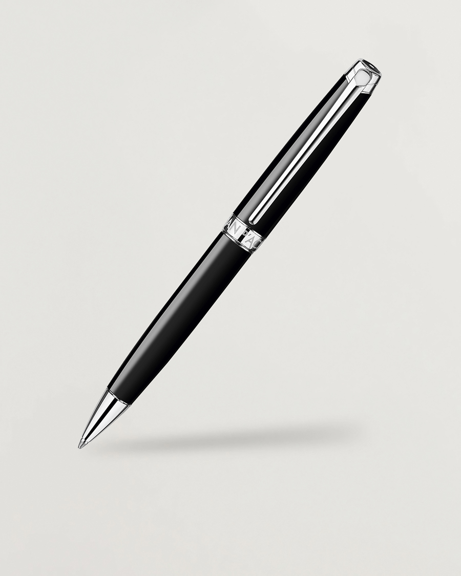 Mies | Kynät | Caran d'Ache | Caran d' Ache Léman Ballpoint Pen Ebony Black/Silver Plated