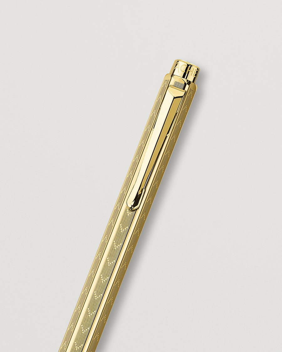 Mies | Kynät | Caran d'Ache | Caran d' Ache Ecridor Chevron Ballpoint Pen Gilded