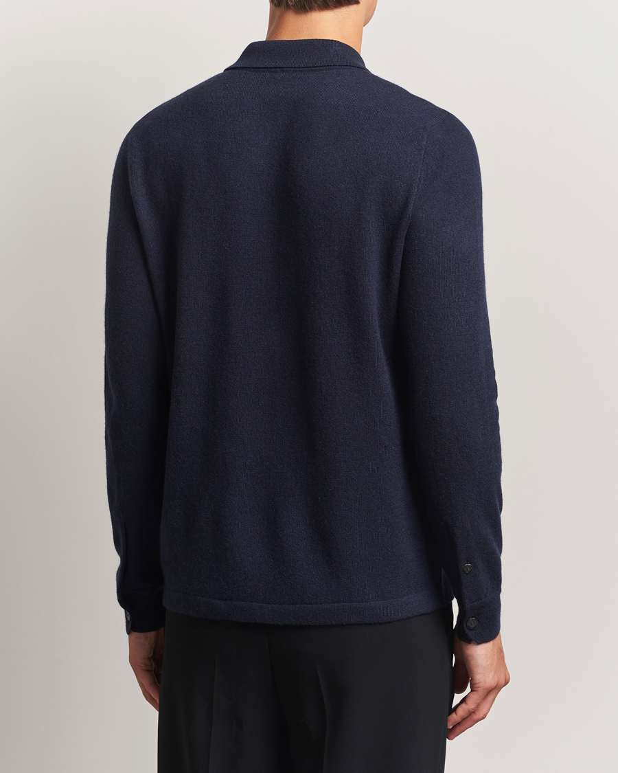 Mies | Puserot | Brioni | Cashmere Shirt Cardigan Navy