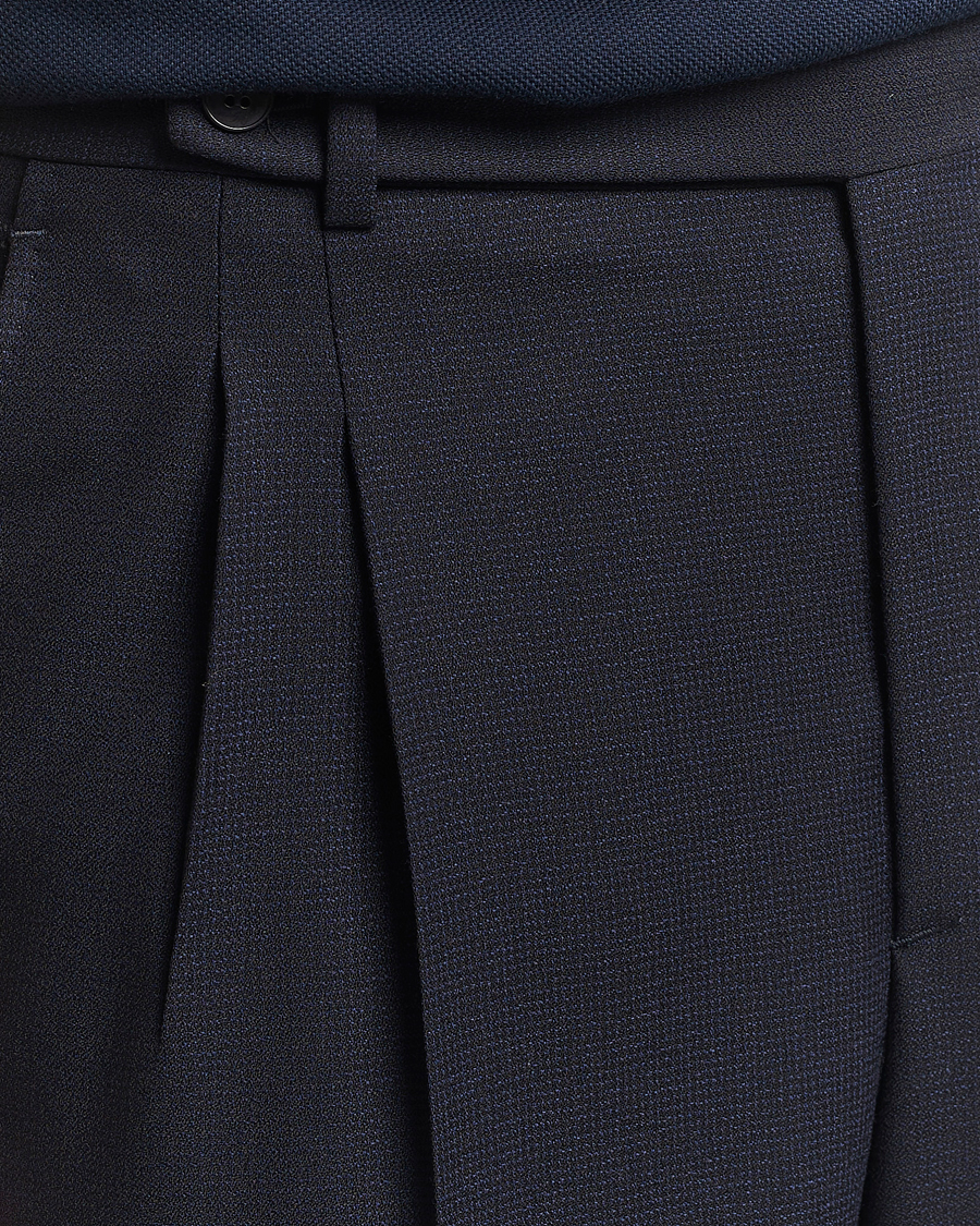 Mies | Housut | Brioni | Capri Wool Trousers Navy