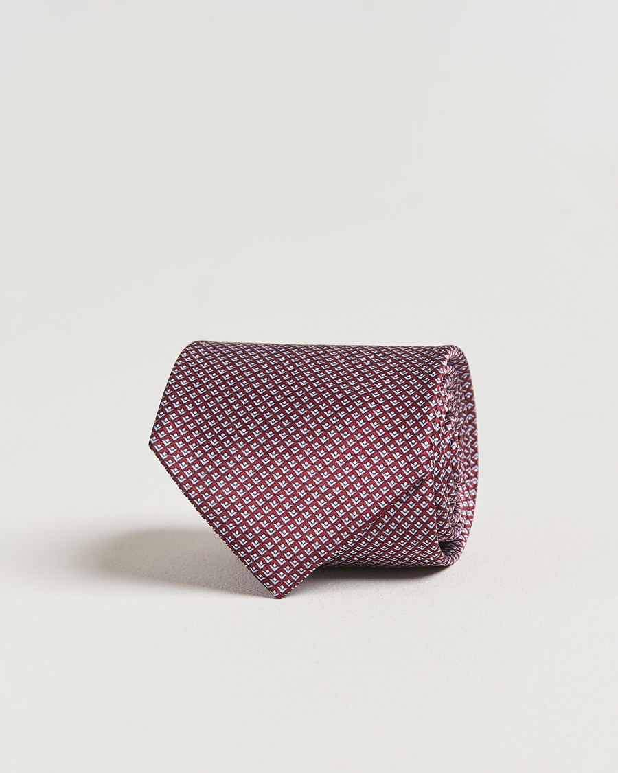 Mies | Brioni Printed Silk Tie Red | Brioni | Printed Silk Tie Red