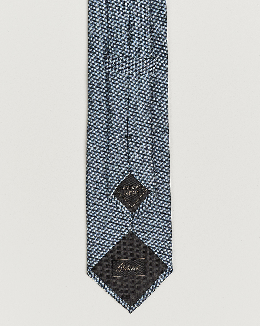 Mies | Brioni Printed Silk Tie Navy | Brioni | Printed Silk Tie Navy