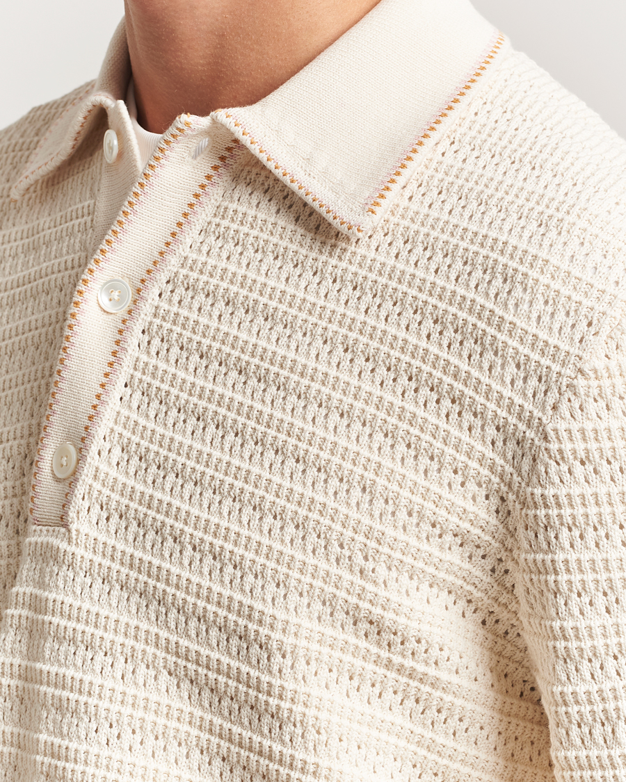 Mies | Puserot | NN07 | Josh Knitted Polo Ivory