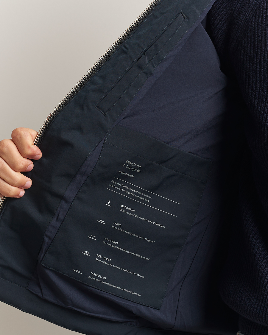 Mies | Takit | NN07 | Alban Bomber Jacket Navy Blue