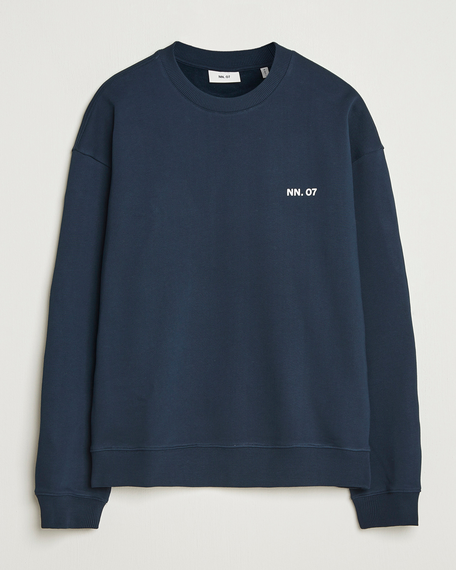 Mies | Puserot | NN07 | Dagon Crew Neck Sweatshirt Navy