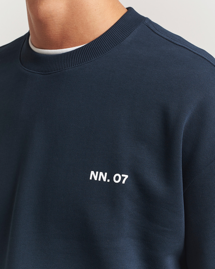 Mies | Puserot | NN07 | Dagon Crew Neck Sweatshirt Navy