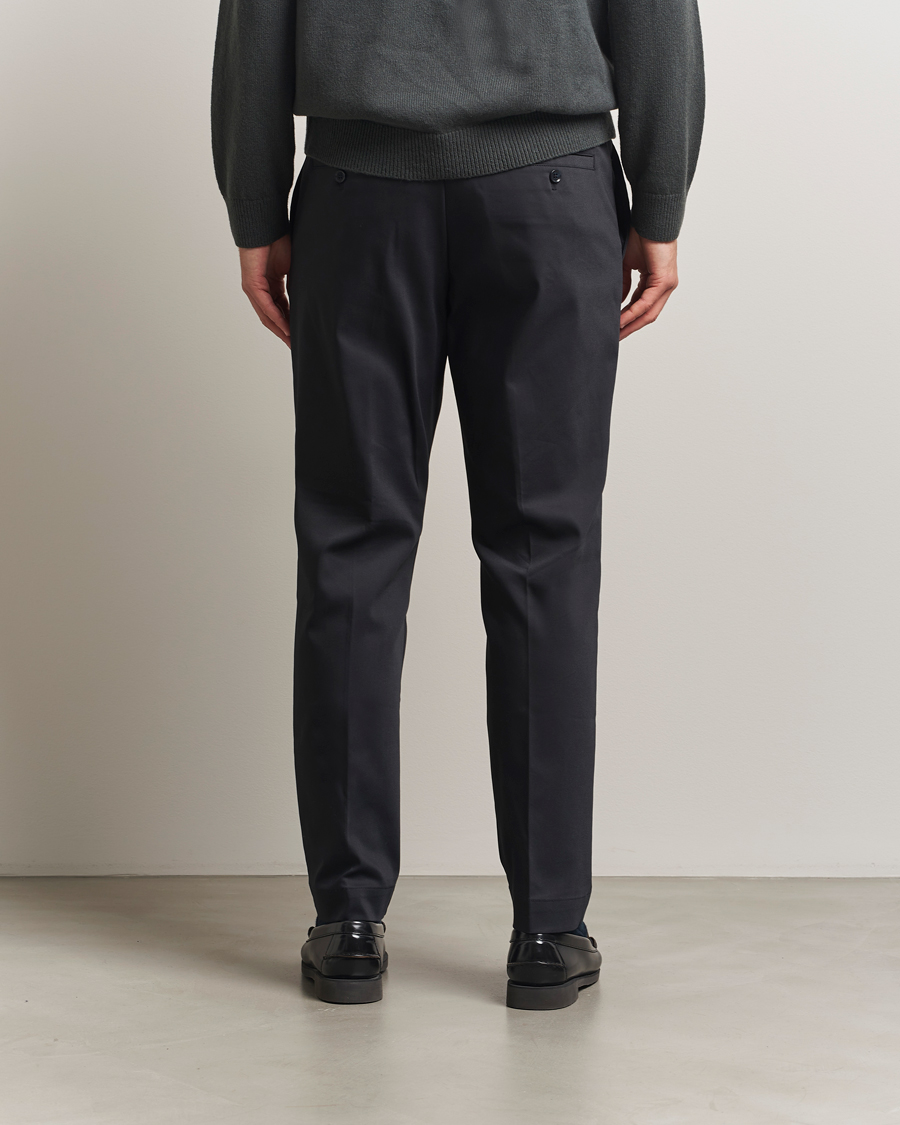 Mies | Housut | NN07 | Baker Cotton Drawstring Trousers Navy