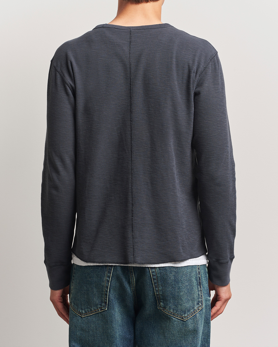 Mies | T-paidat | Sunflower | Long Sleeve Waffle T-Shirt Washed Black