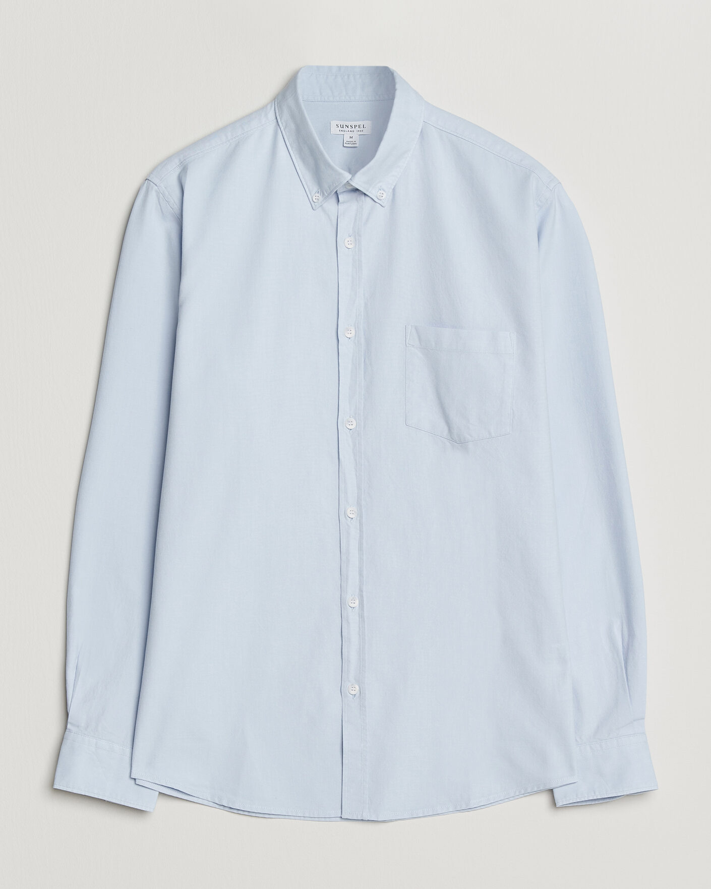 Mies | Kauluspaidat | Sunspel | Oxford Button Down Shirt Light Blue