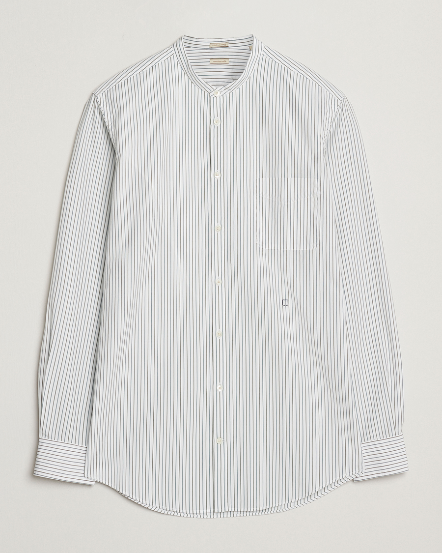 Mies | Kauluspaidat | Massimo Alba | Noto Guru Collar Shirt White/Green