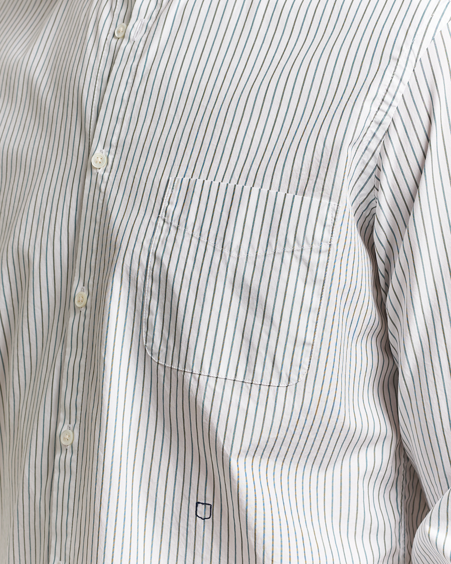 Mies | Kauluspaidat | Massimo Alba | Noto Guru Collar Shirt White/Green