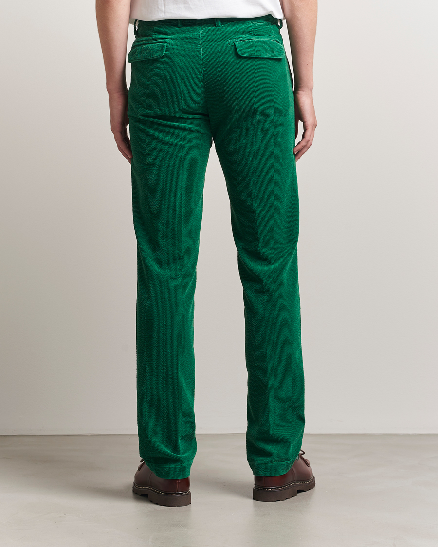 Mies | Housut | Massimo Alba | Ionio Pleated Corduroy Pants Green