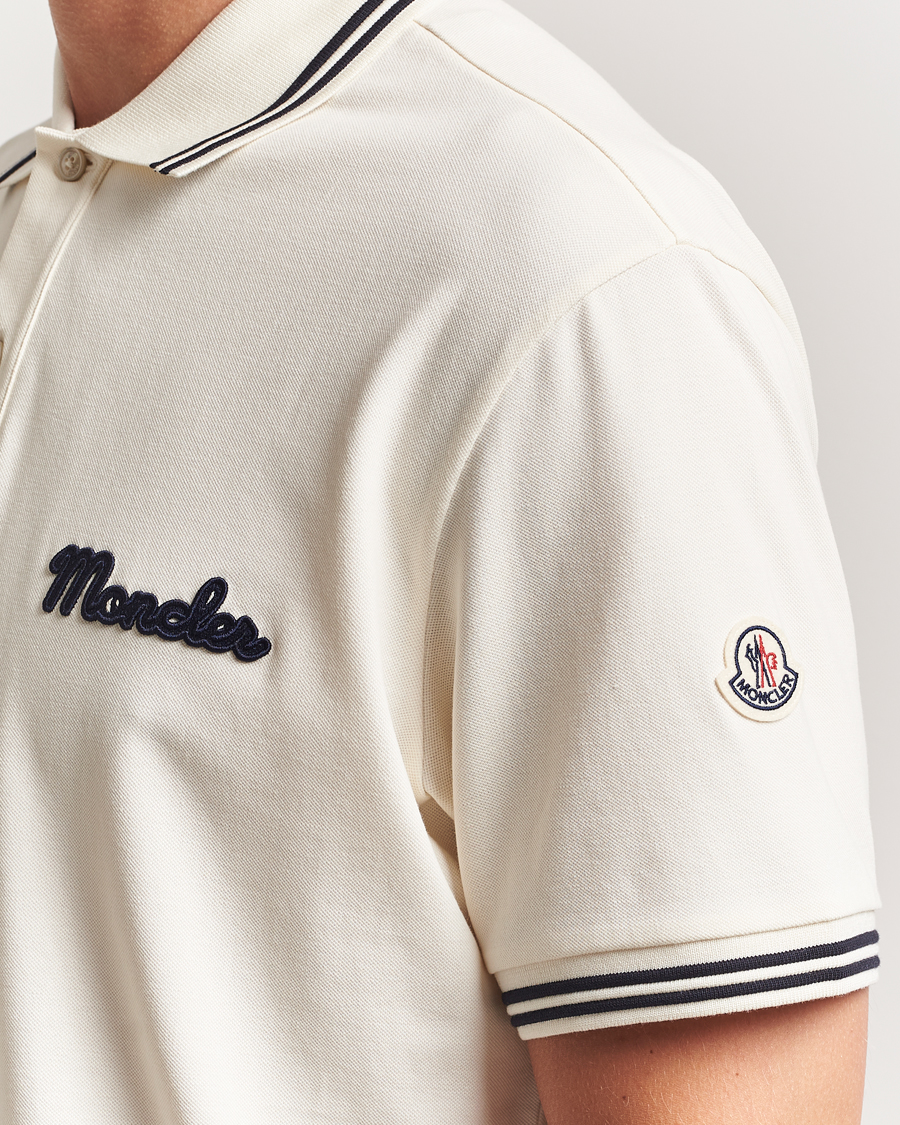 Mies | Pikeet | Moncler | Vintage Logo Polo Off White
