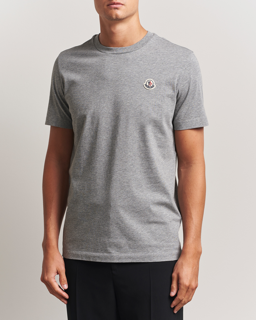 Mies | T-paidat | Moncler | 3-Pack Logo T-Shirt Grey/White/Black