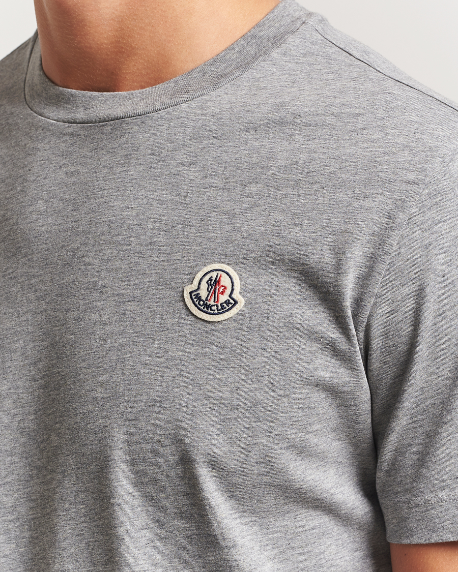 Mies | T-paidat | Moncler | 3-Pack Logo T-Shirt Grey/White/Black