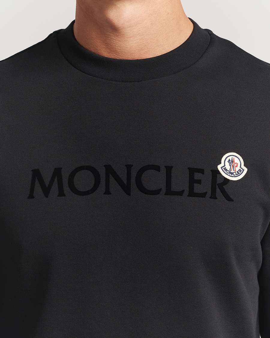 Mies | Puserot | Moncler | Lettering Logo Sweatshirt Black