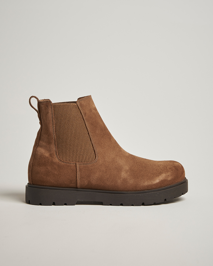 Mies | Nilkkurit | BIRKENSTOCK | Highwood Suede Chelsea Boot Dark Tea