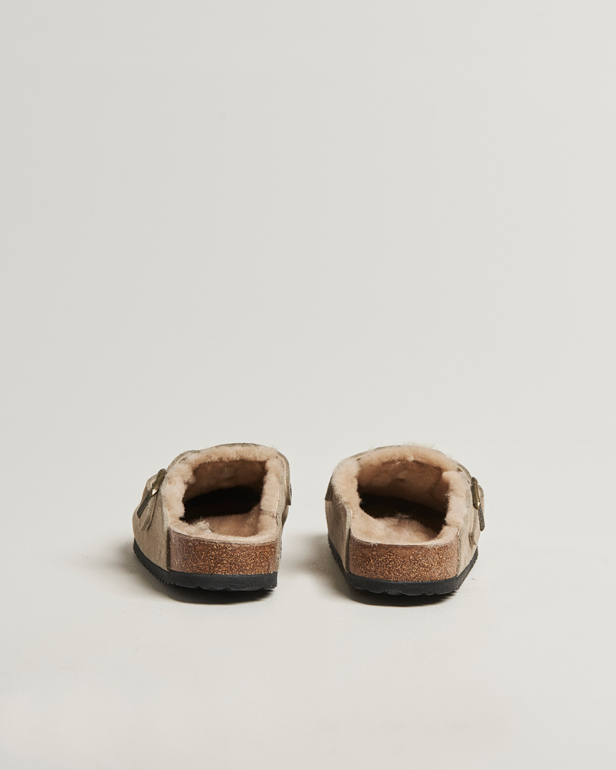 Mies | Sandaalit ja tohvelit | BIRKENSTOCK | Boston Shearling Taupe Suede