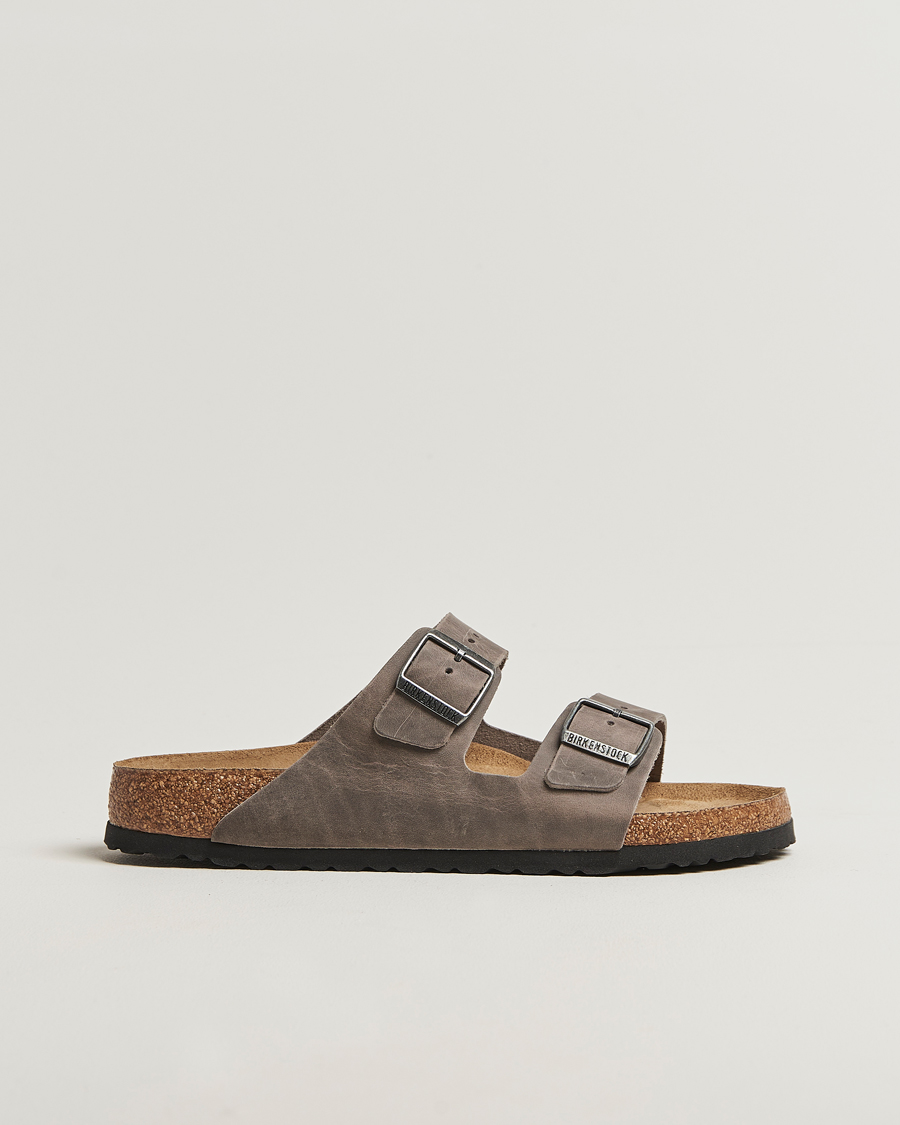 Mies | Sandaalit ja tohvelit | BIRKENSTOCK | Arizona Soft Footbed Iron Oiled Leather