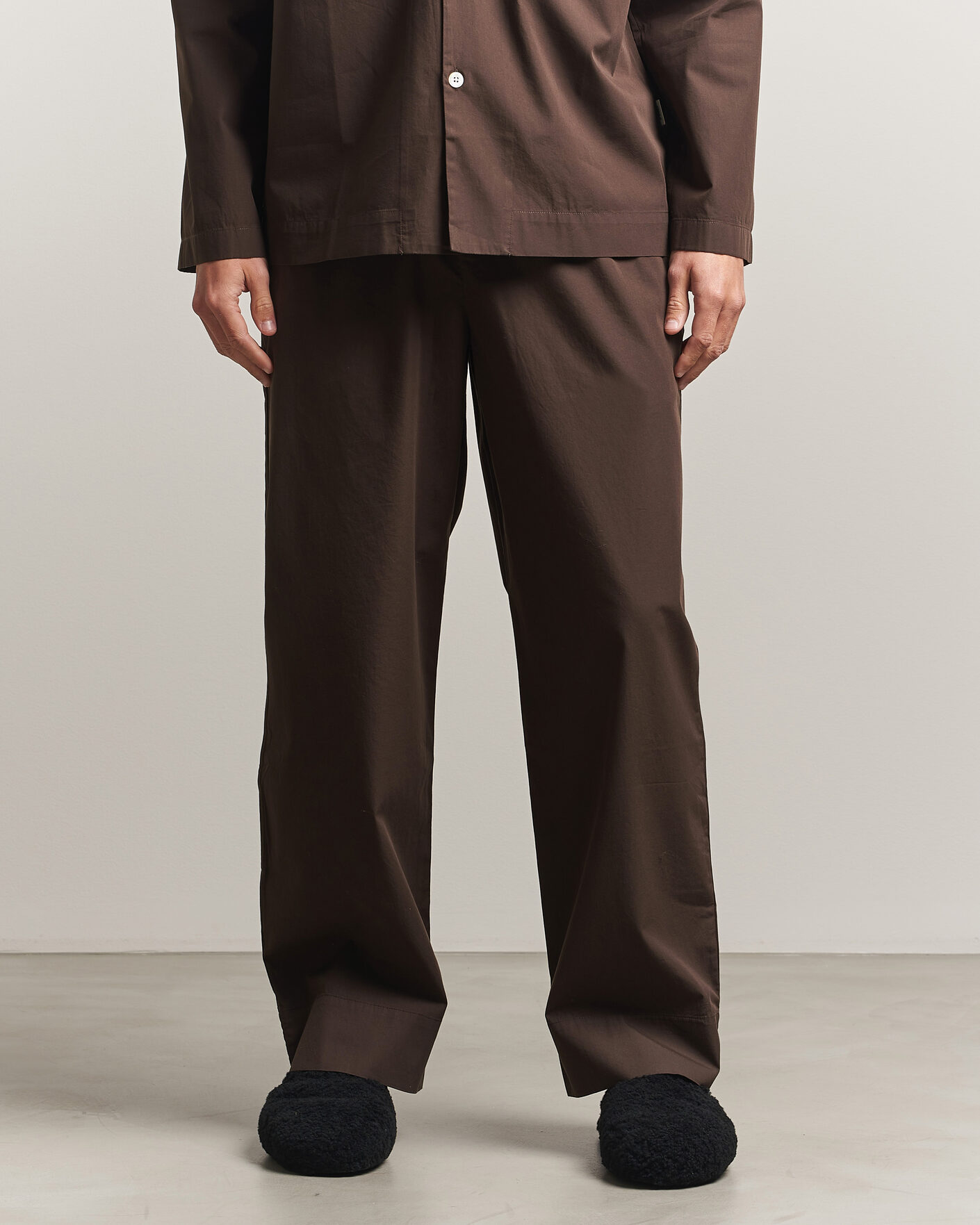 Mies | Yöpuvut ja kylpytakit | Tekla | Poplin Pyjama Pants Coffee