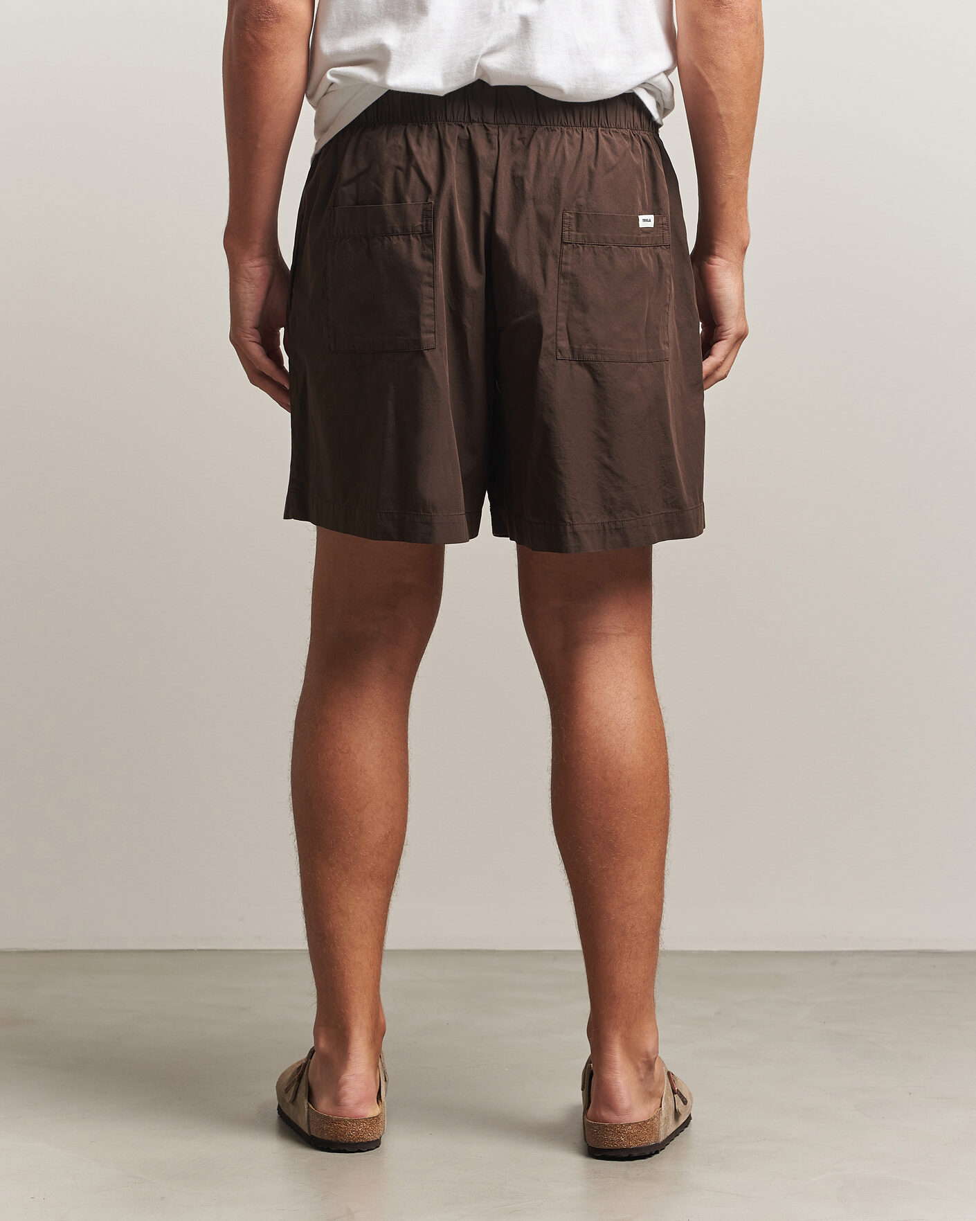 Mies | Yöpuvut ja kylpytakit | Tekla | Poplin Pyjama Shorts Coffee