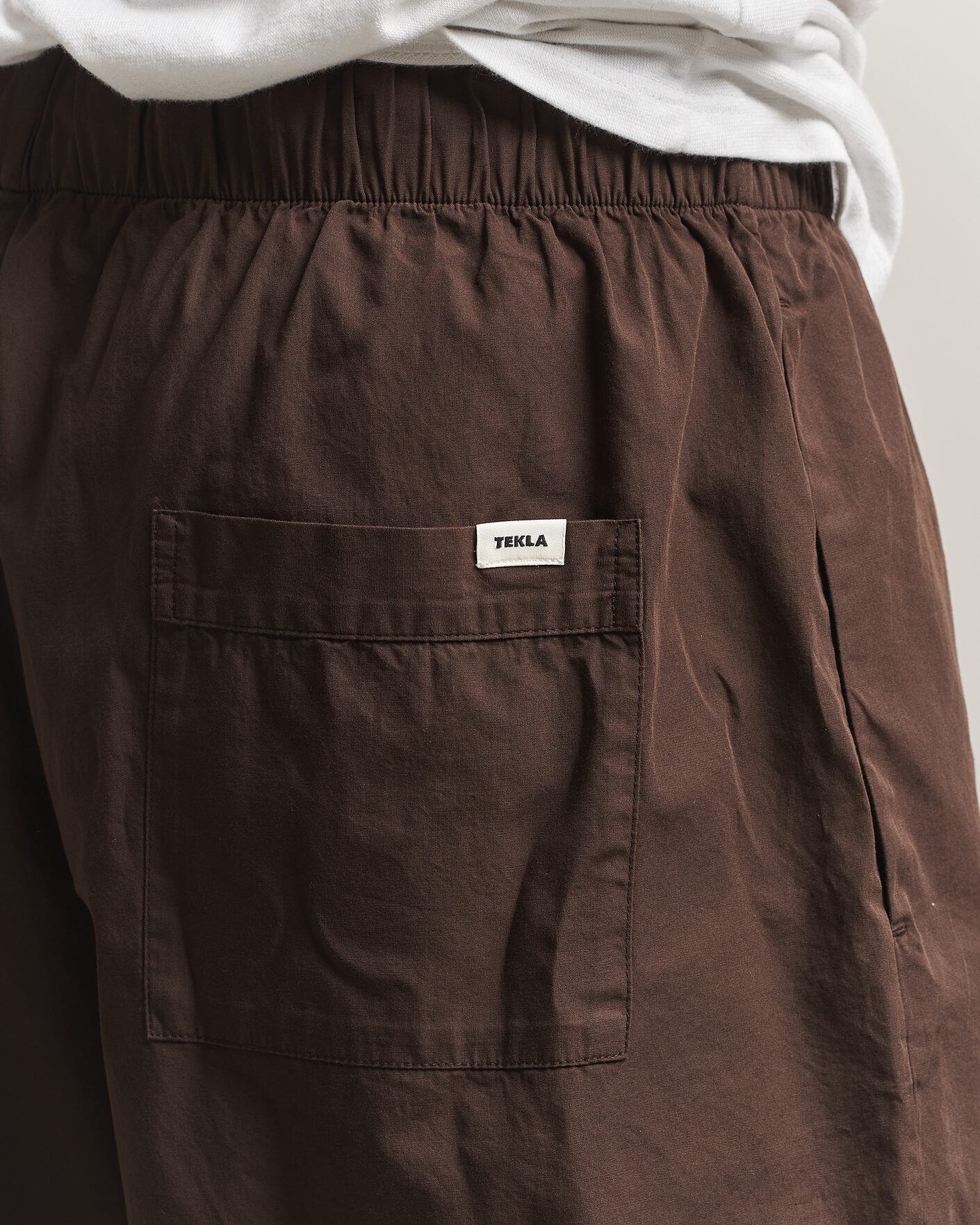 Mies | Yöpuvut ja kylpytakit | Tekla | Poplin Pyjama Shorts Coffee