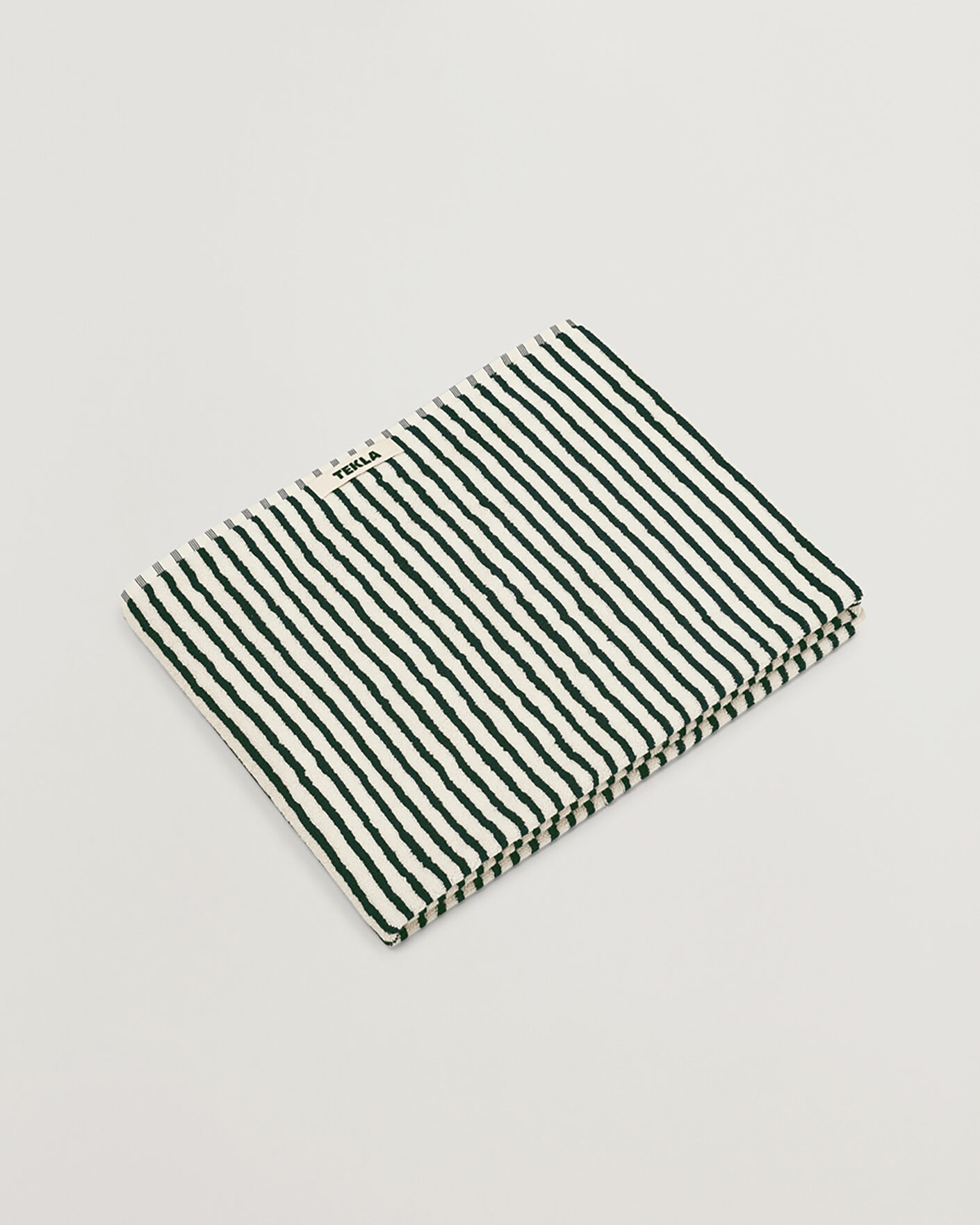 Mies | Tekstiilit | Tekla | Organic Terry Bath Towel Racing Green Stripes